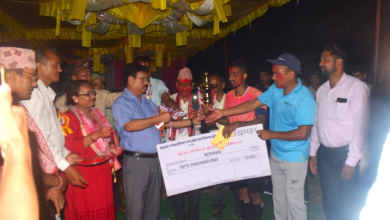 वेदकोटमा दोस्रो संस्करणको मेयर कप नगर स्तरीय पुरुष खुला फुटबल प्रतियोगिता सम्पन्न