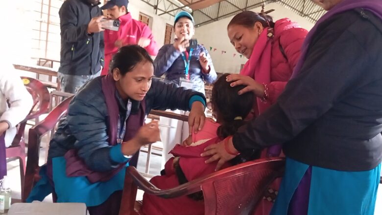 कञ्चनपुरमा एचपिभी खोप अभियान जानकी कन्या माविबाट शुरु