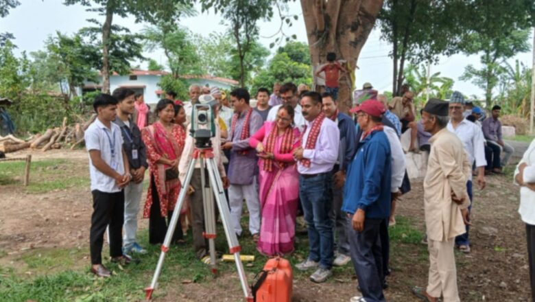 बेदकोट ८ मा पुनः जग्गा नापजाँच शुरु, ११०किसानलाई लालपुर्जा वितरण गरिने
